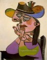 Mujer apoyada en los codos cubista de 1938 Pablo Picasso